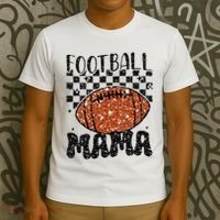 Retro Football Mama Football T-Shirt thumb 3