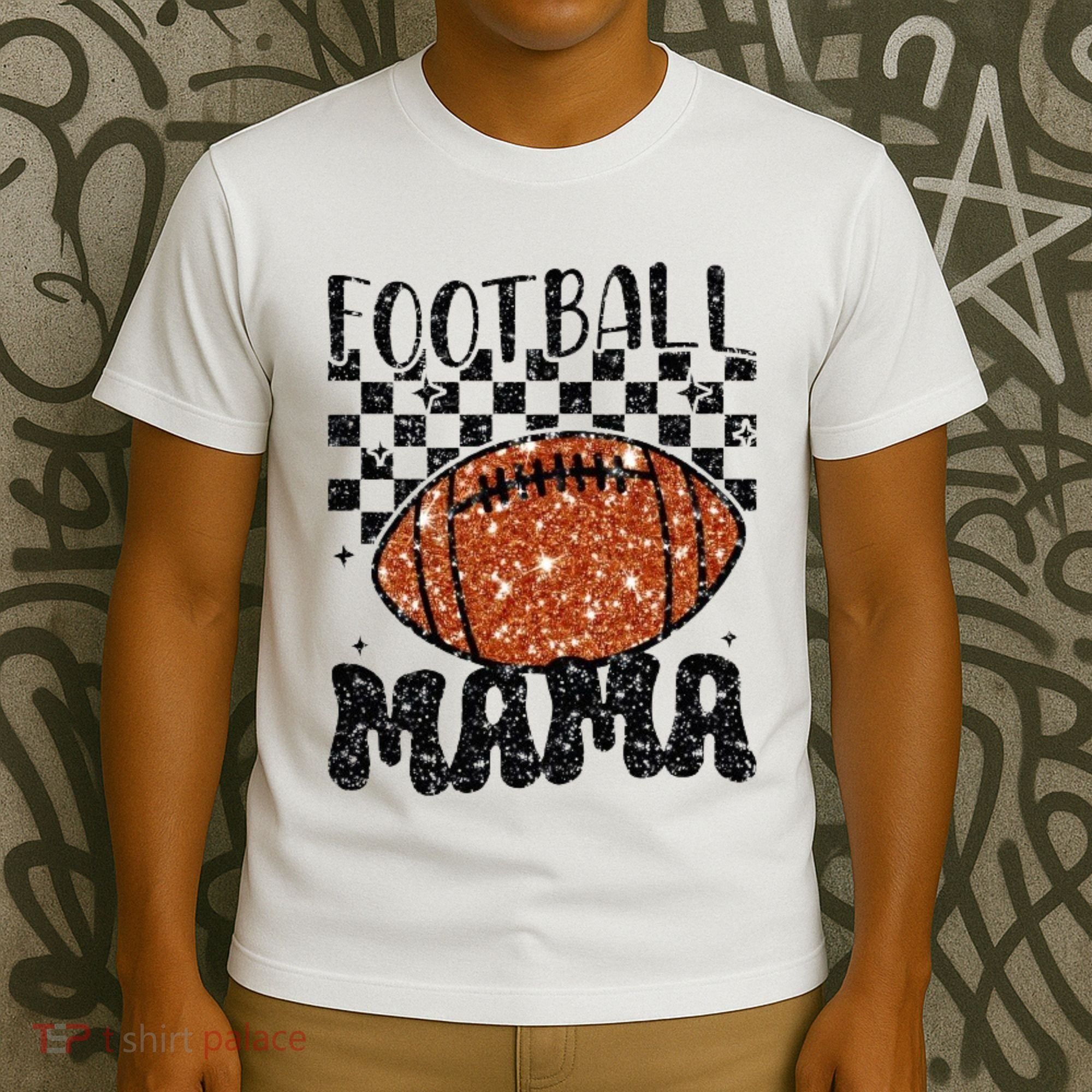 Retro Football Mama Football T-Shirt