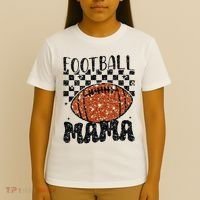 Retro Football Mama Football T-Shirt thumb 4