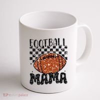 Retro Football Mama Football Coffee Mug thumb 1