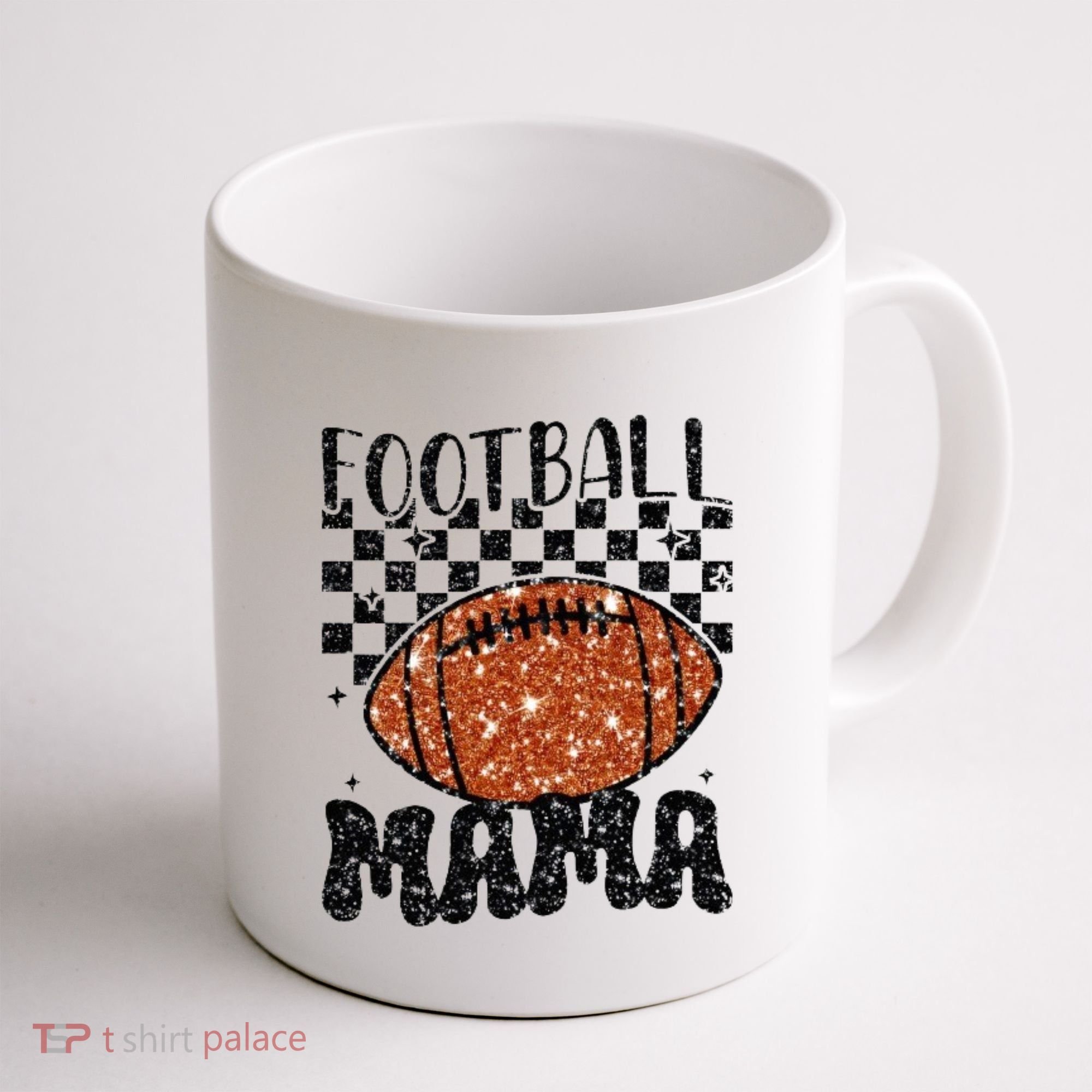 Retro Football Mama Football Coffee Mug