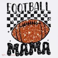 Retro Football Mama Football Women's Hoodie thumb 2