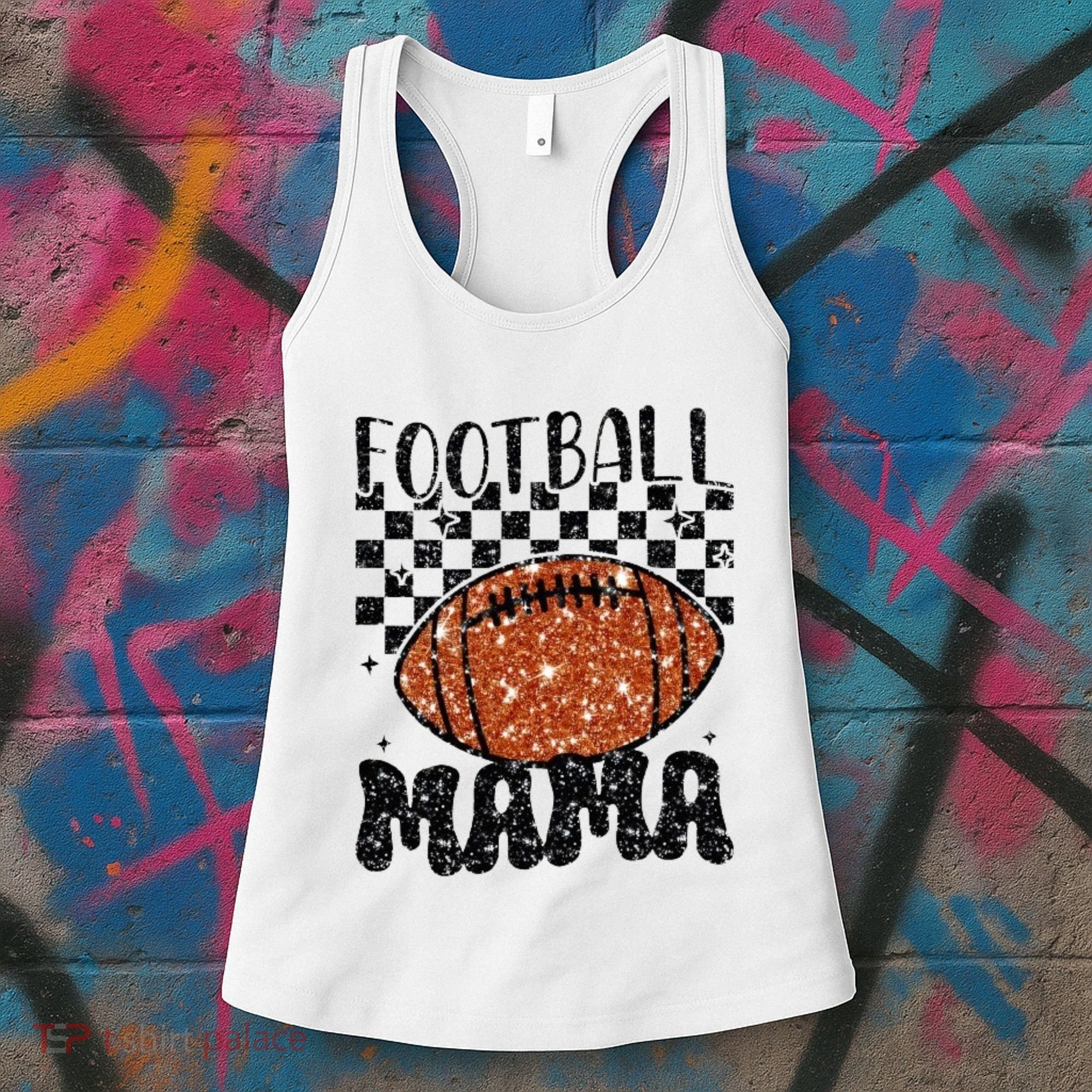 Retro Football Mama Football Women's Tank Top