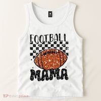 Retro Football Mama Football Tank Top thumb 2