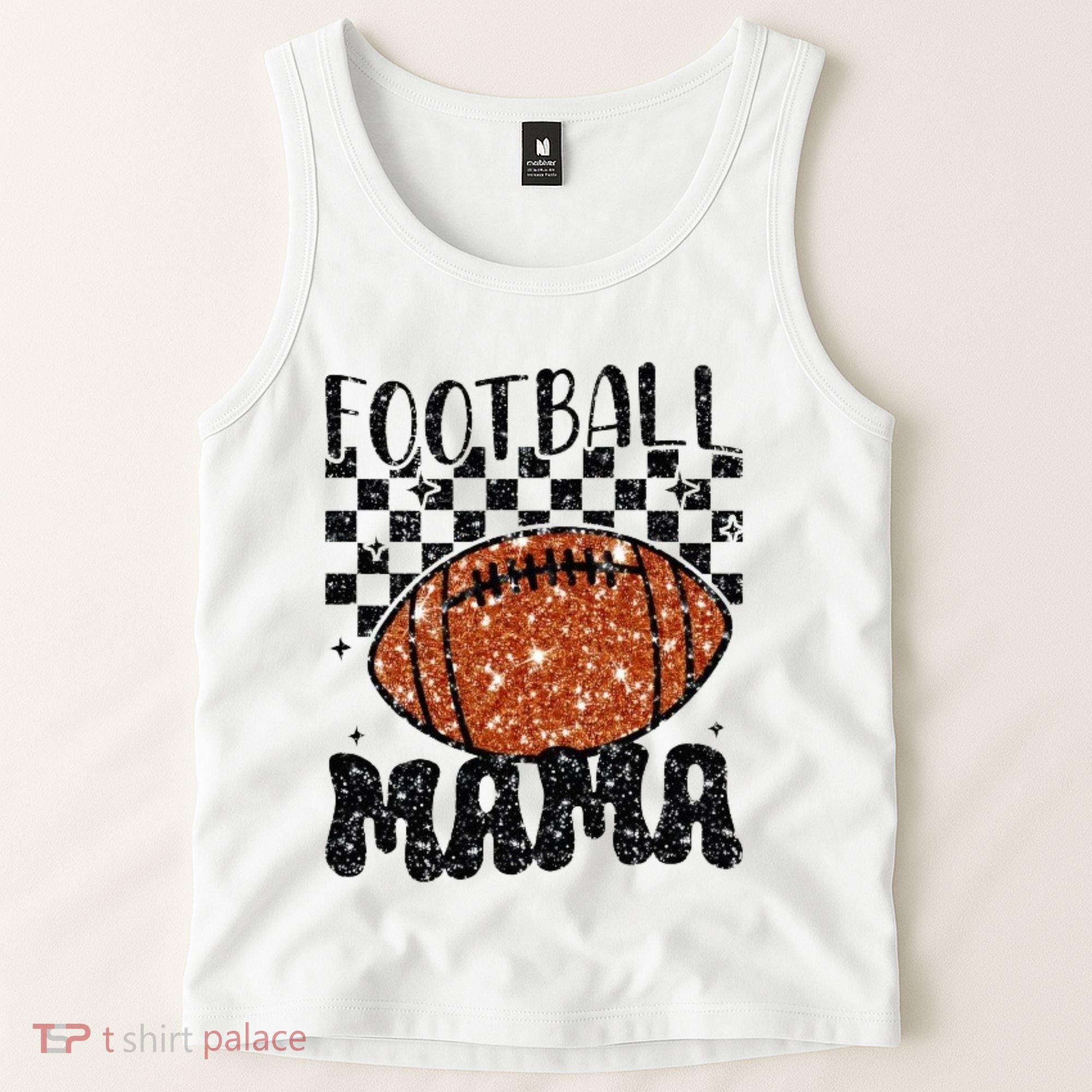 Retro Football Mama Football Tank Top