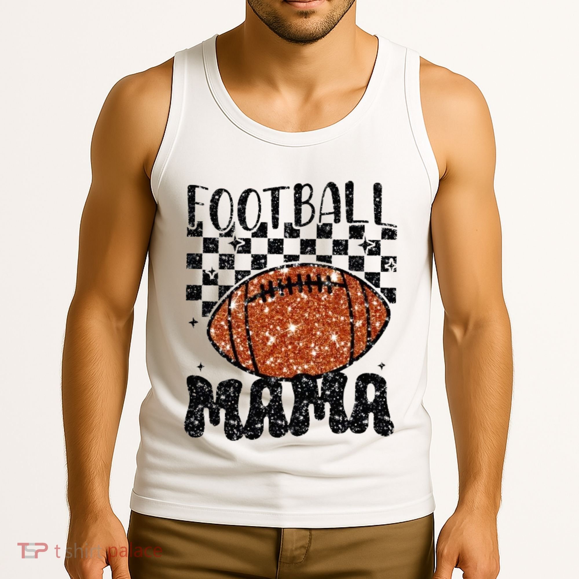 Retro Football Mama Football Tank Top