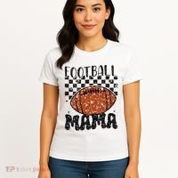Retro Football Mama Football Women's T-Shirt thumb 4
