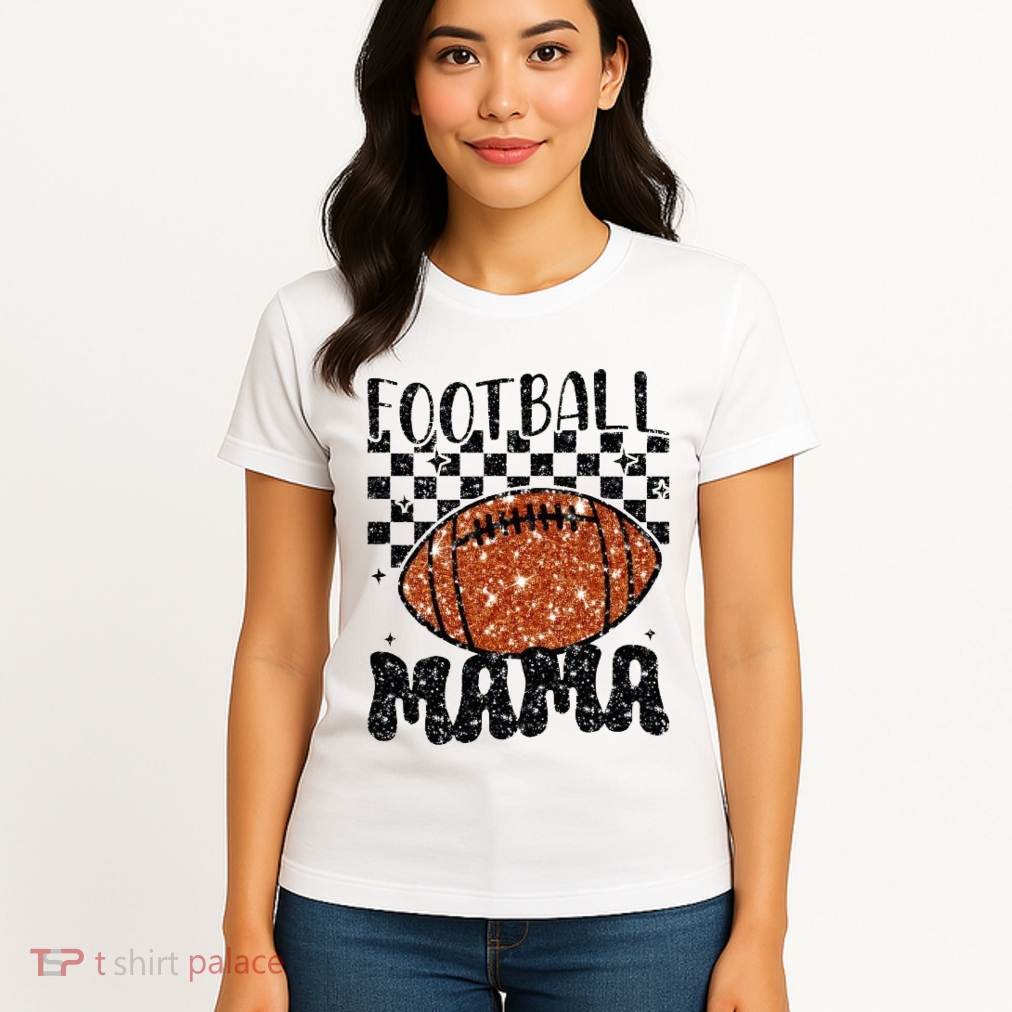 Retro Football Mama Football Women's T-Shirt