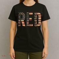 Red Friday Military Support Remember Everyone Deployed T-Shirt thumb 4