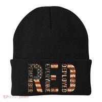 Red Friday Military Support Remember Everyone Deployed Beanie thumb 0