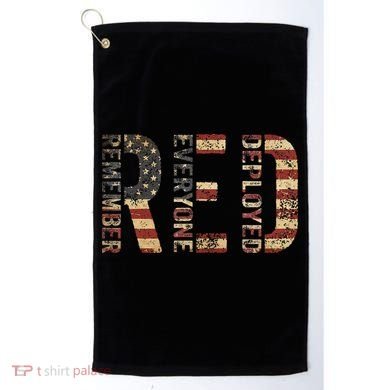 Red Friday Military Support Remember Everyone Deployed Golf Towel