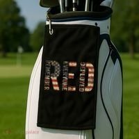 Red Friday Military Support Remember Everyone Deployed Golf Towel thumb 2