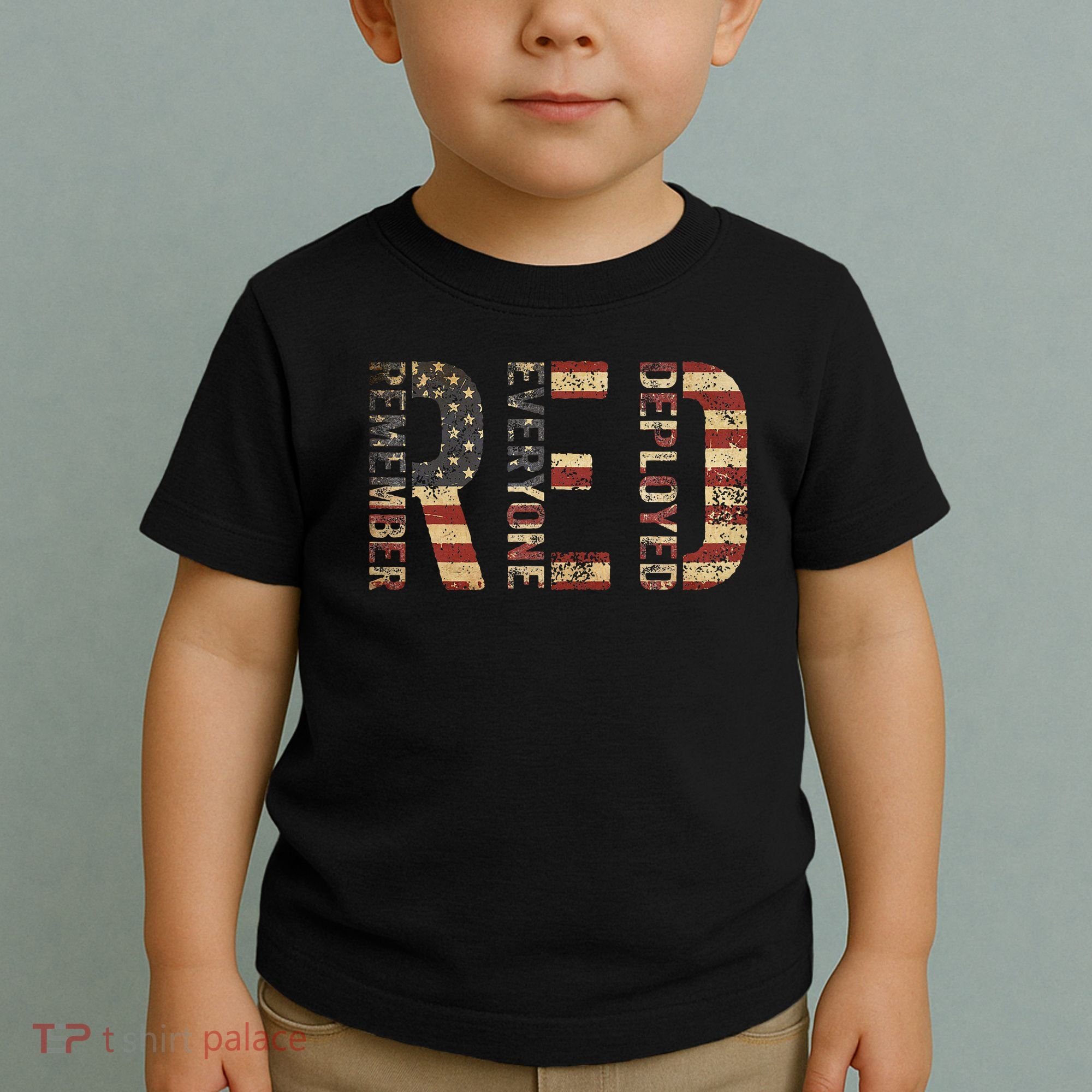 Red Friday Military Support Remember Everyone Deployed Toddler T-Shirt
