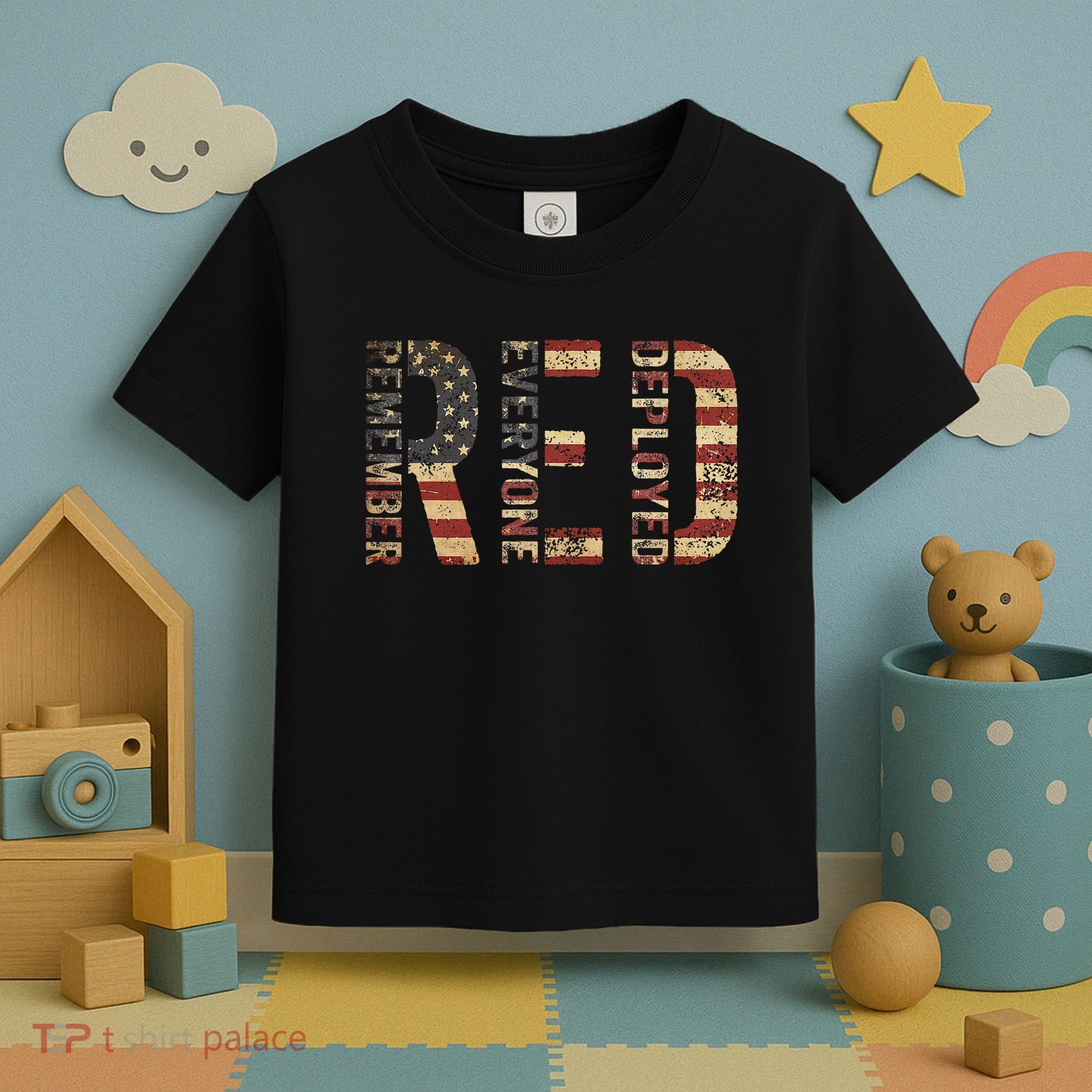 Red Friday Military Support Remember Everyone Deployed Toddler T-Shirt