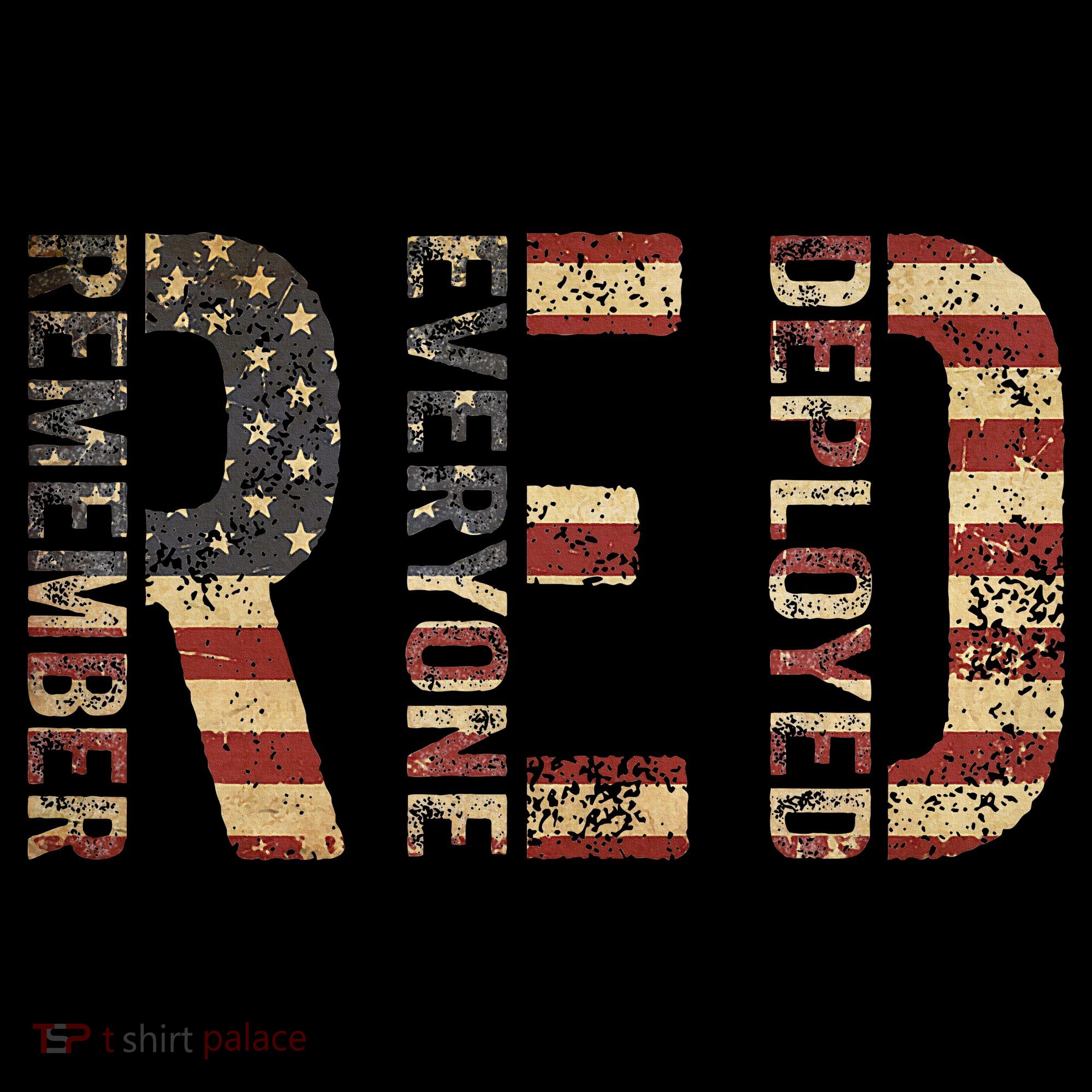 Red Friday Military Support Remember Everyone Deployed Women's Long Sleeve Shirt