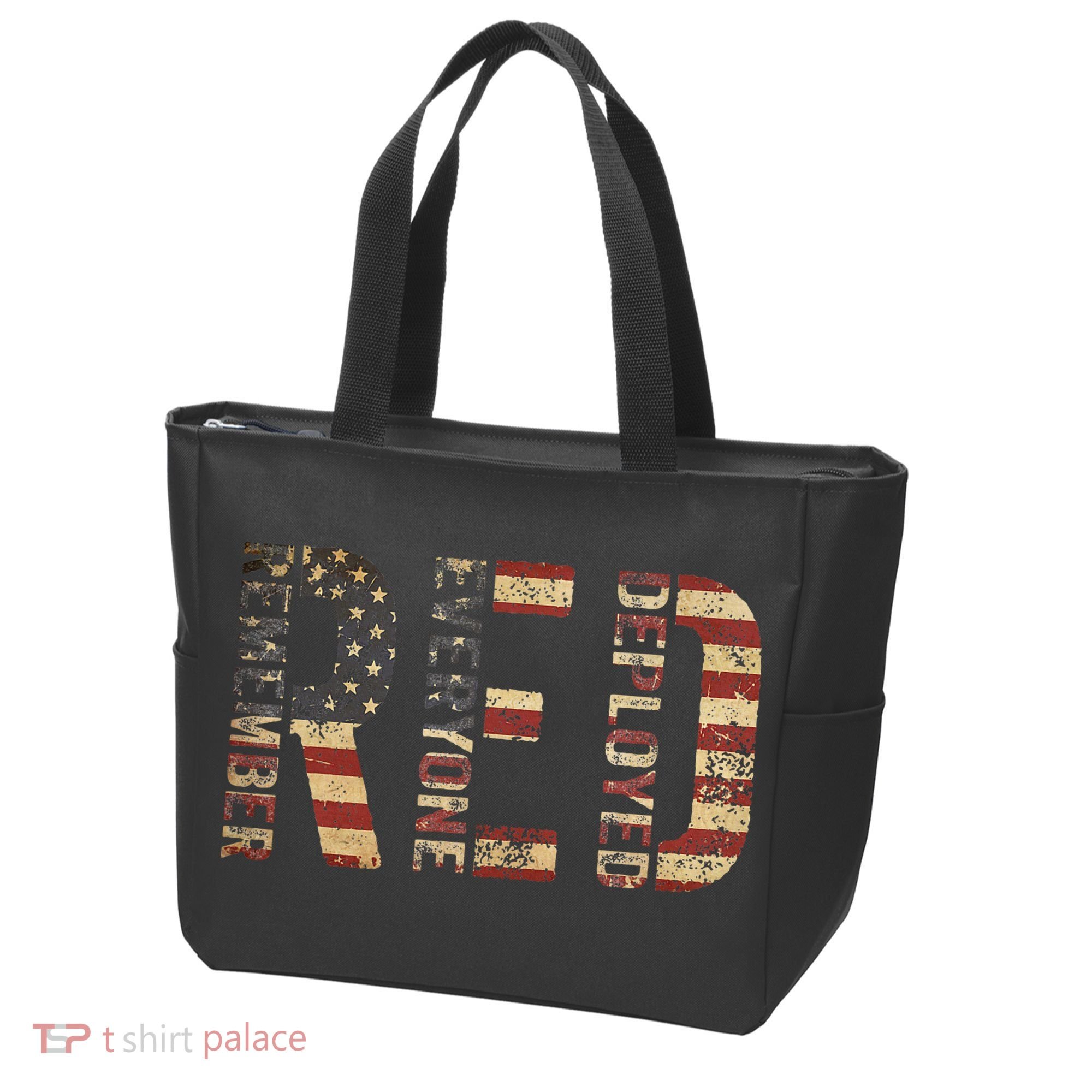Red Friday Military Support Remember Everyone Deployed Tote Bag