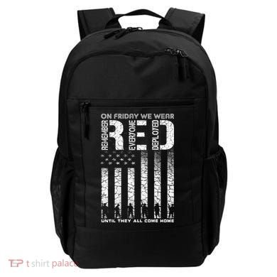 Red Friday Military On Friday We Wear Red Veteran Backpack