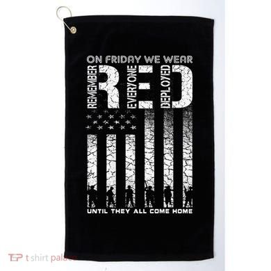 Red Friday Military On Friday We Wear Red Veteran Golf Towel