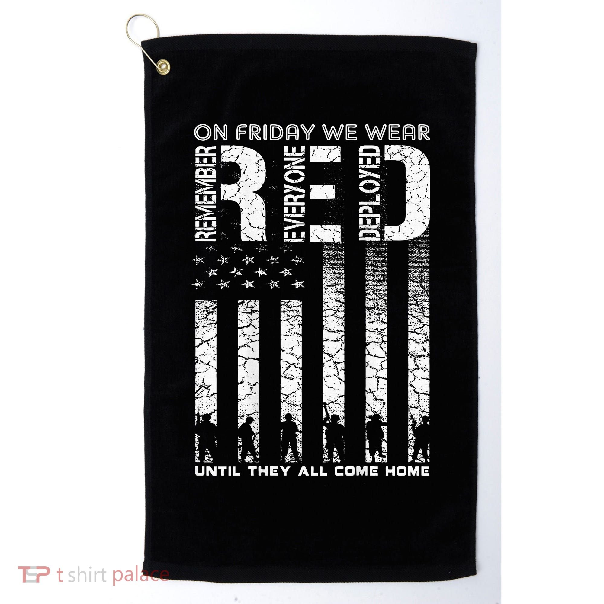 Red Friday Military On Friday We Wear Red Veteran Golf Towel