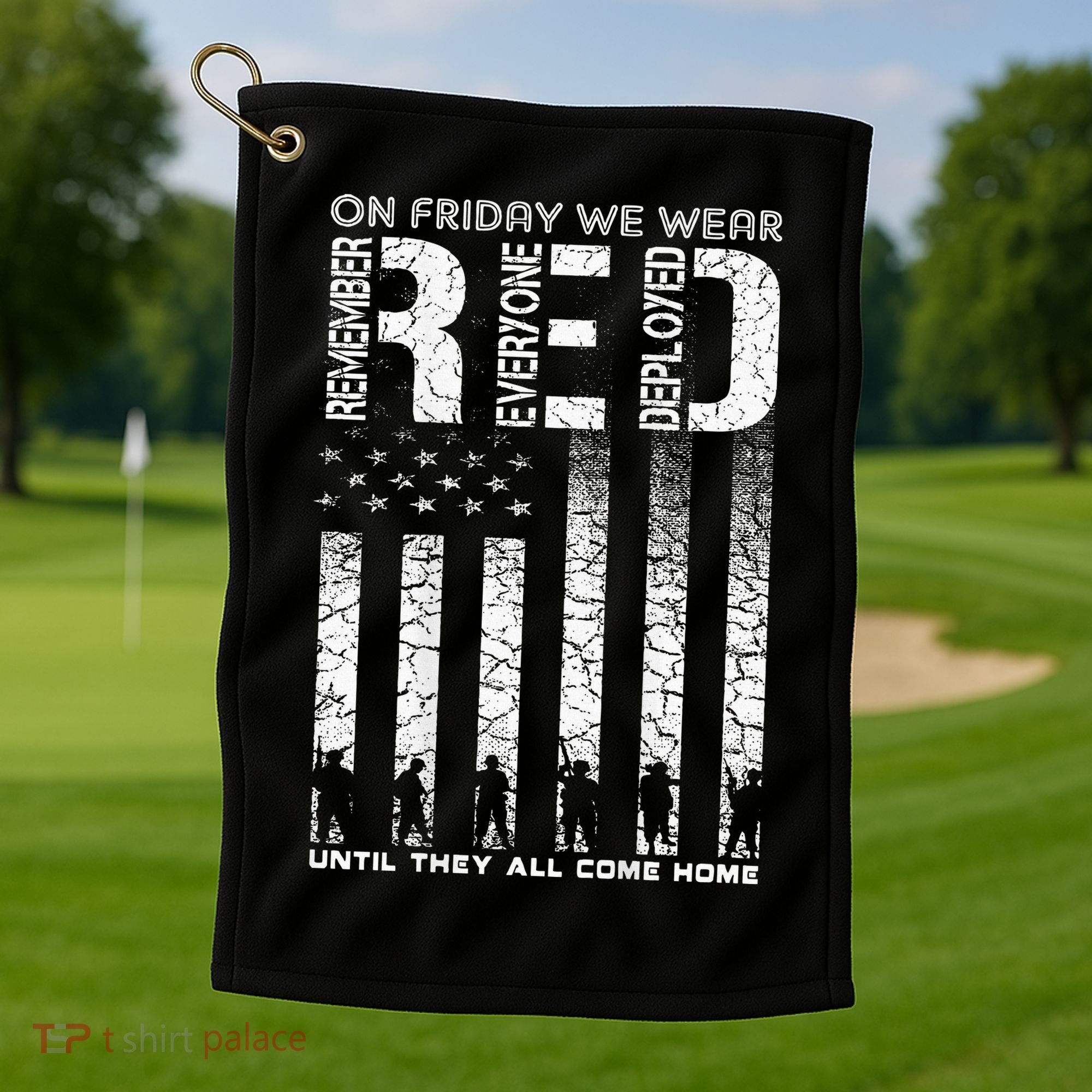 Red Friday Military On Friday We Wear Red Veteran Golf Towel