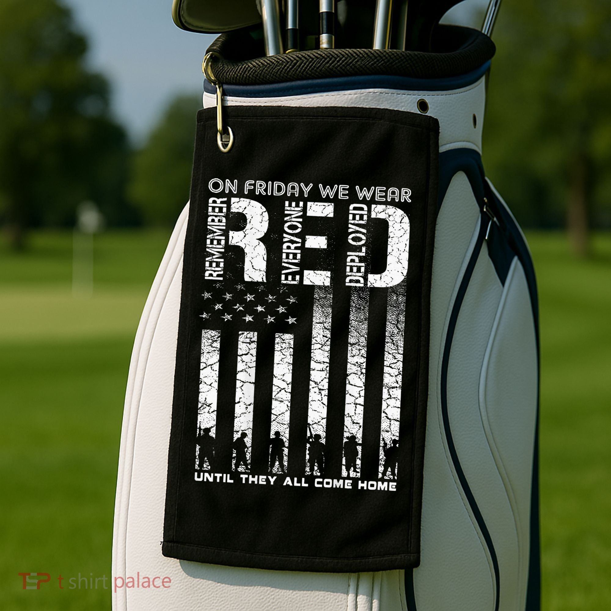 Red Friday Military On Friday We Wear Red Veteran Golf Towel