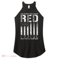 Red Friday Military On Friday We Wear Red Veteran Women's Perfect Tri Rocker Tank thumb 0