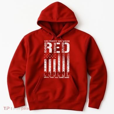 Red Friday Military On Friday We Wear Red Veteran Hoodie