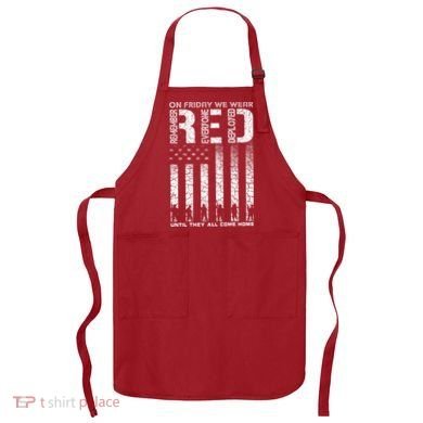 Red Friday Military On Friday We Wear Red Veteran Apron