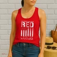 Red Friday Military On Friday We Wear Red Veteran Women's Tank Top thumb 2