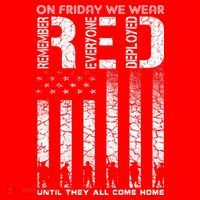 Red Friday Military On Friday We Wear Red Veteran Women's Long Sleeve Shirt thumb 2