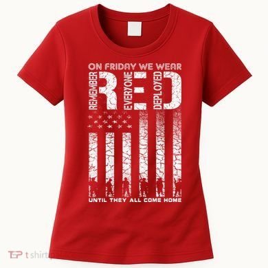Red Friday Military On Friday We Wear Red Veteran Women's T-Shirt