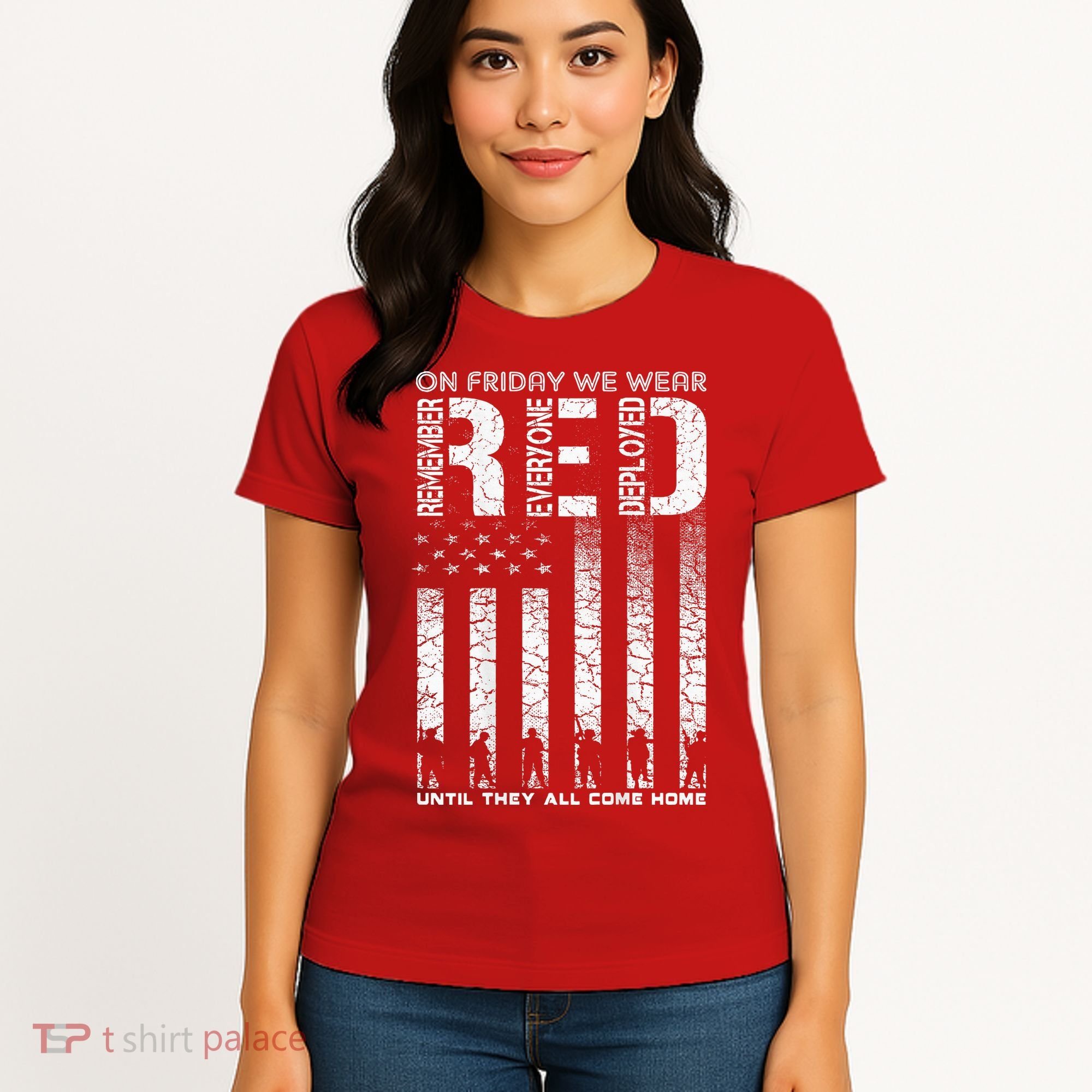Red Friday Military On Friday We Wear Red Veteran Women's T-Shirt