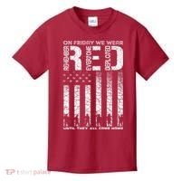 Red Friday Military On Friday We Wear Red Veteran Kids T-Shirt thumb 0