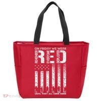 Red Friday Military On Friday We Wear Red Veteran Tote Bag thumb 0
