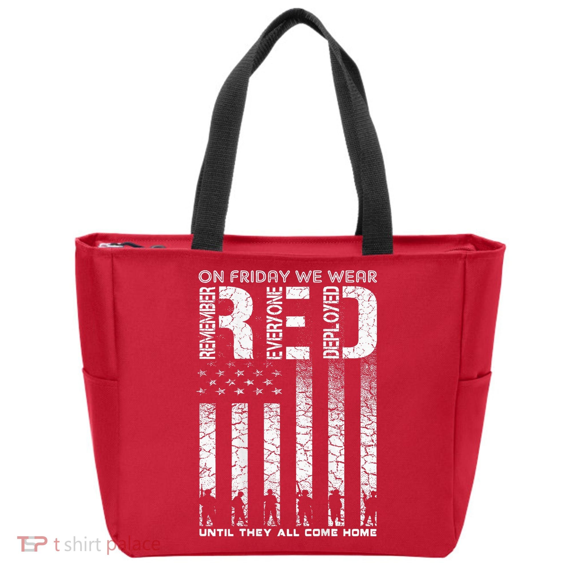 Red Friday Military On Friday We Wear Red Veteran Tote Bag