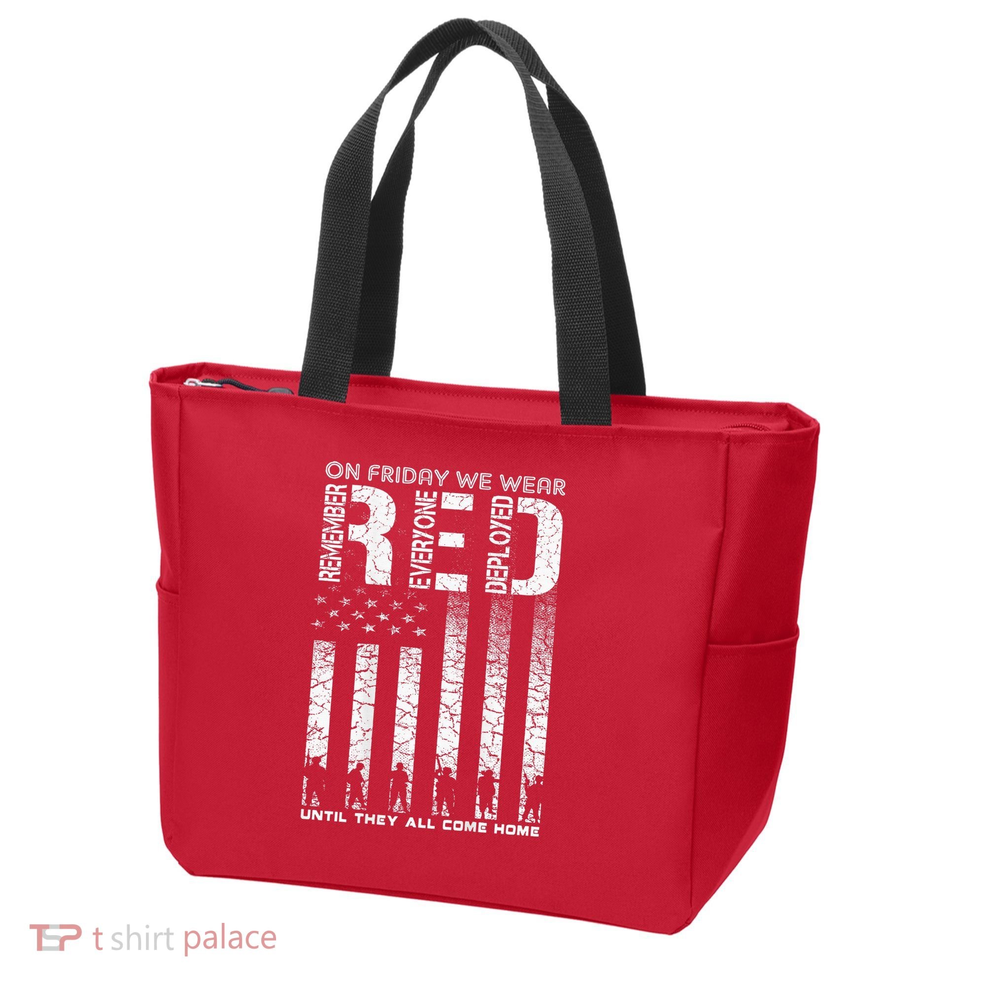 Red Friday Military On Friday We Wear Red Veteran Tote Bag