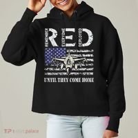 RED Friday Military S Air Force USAF US Flag Veteran Ladies Heavyweight Boxy Pullover Hoodie thumb 0