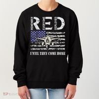 RED Friday Military S Air Force USAF US Flag Veteran Women's Sweatshirt thumb 0