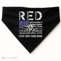 RED Friday Military S Air Force USAF US Flag Veteran USA-Made Doggie Bandana thumb 0