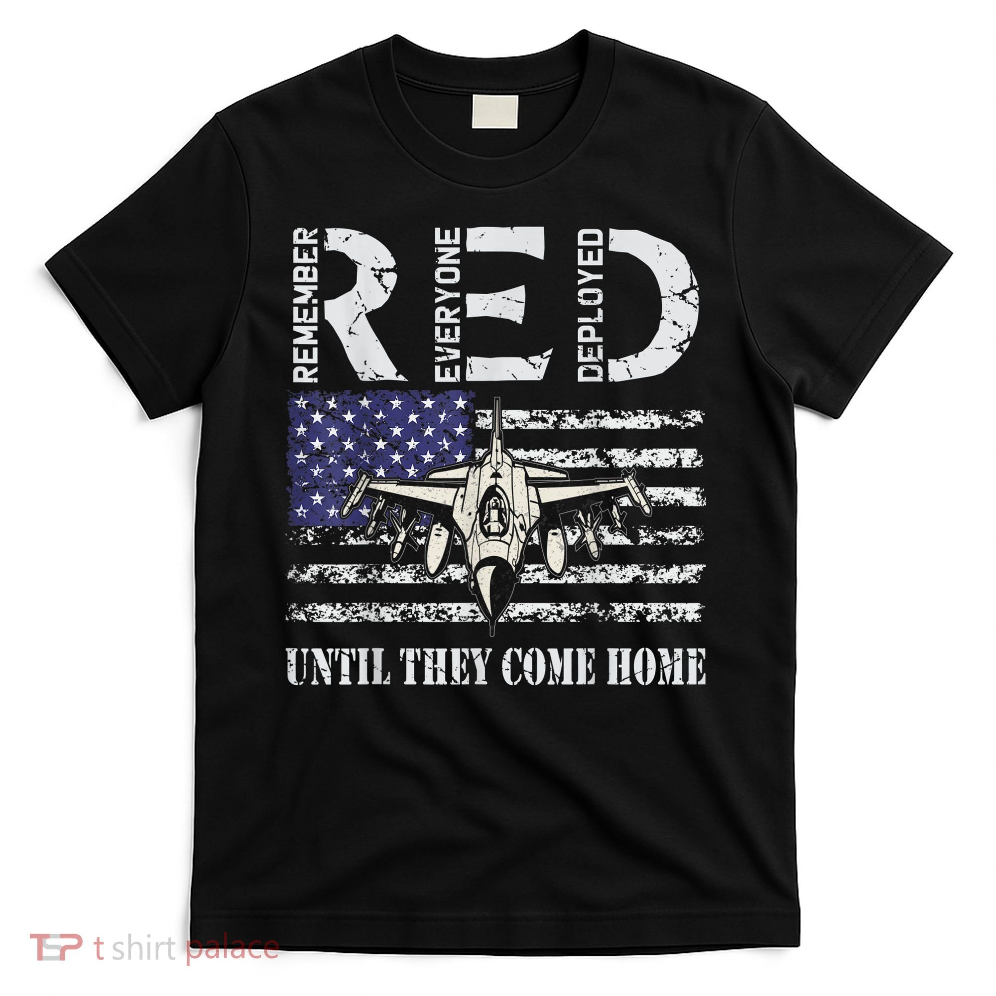 RED Friday Military S Air Force USAF US Flag Veteran T-Shirt