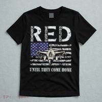 RED Friday Military S Air Force USAF US Flag Veteran T-Shirt thumb 5