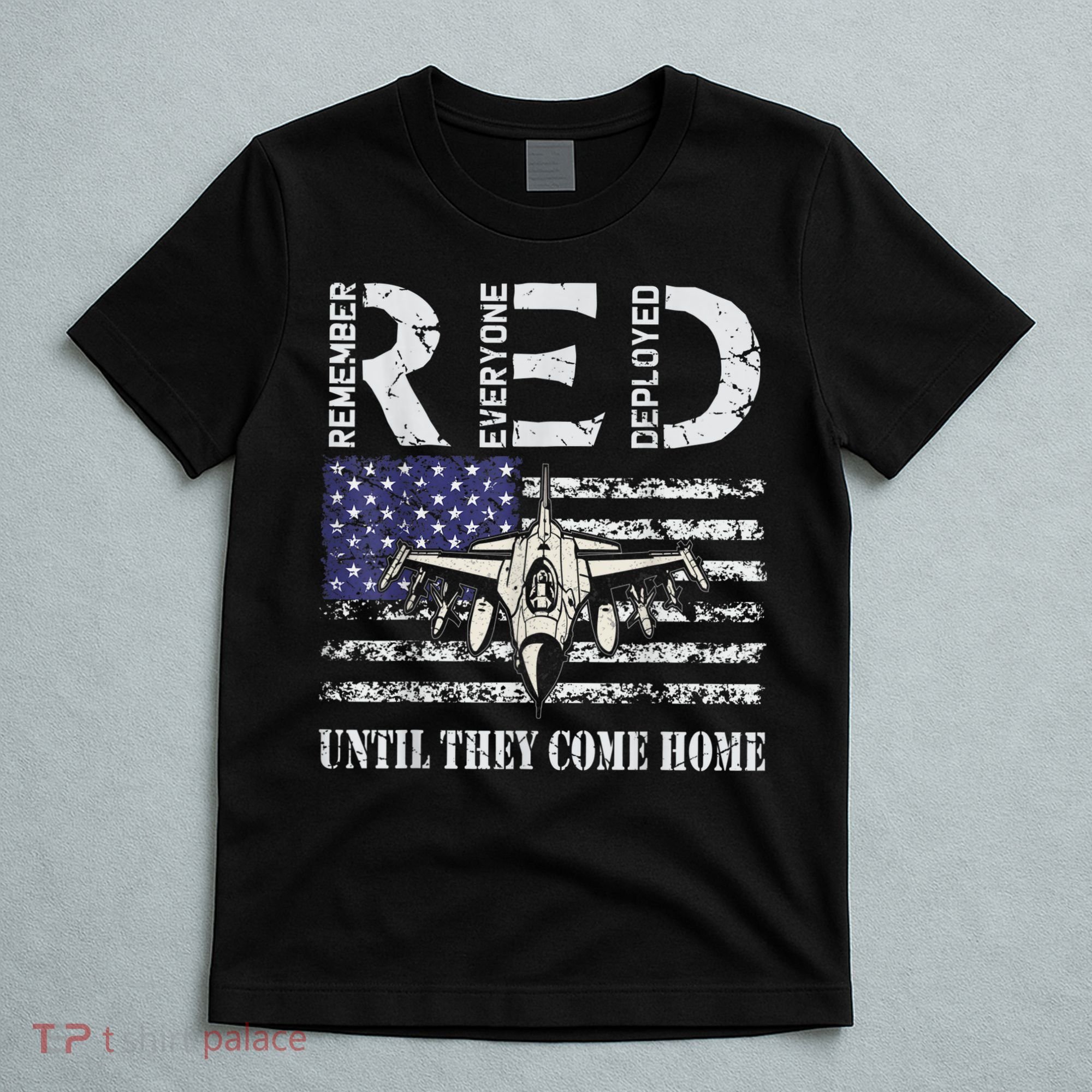 RED Friday Military S Air Force USAF US Flag Veteran T-Shirt