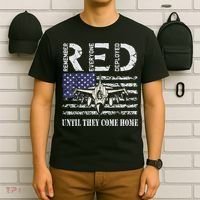 RED Friday Military S Air Force USAF US Flag Veteran T-Shirt thumb 6