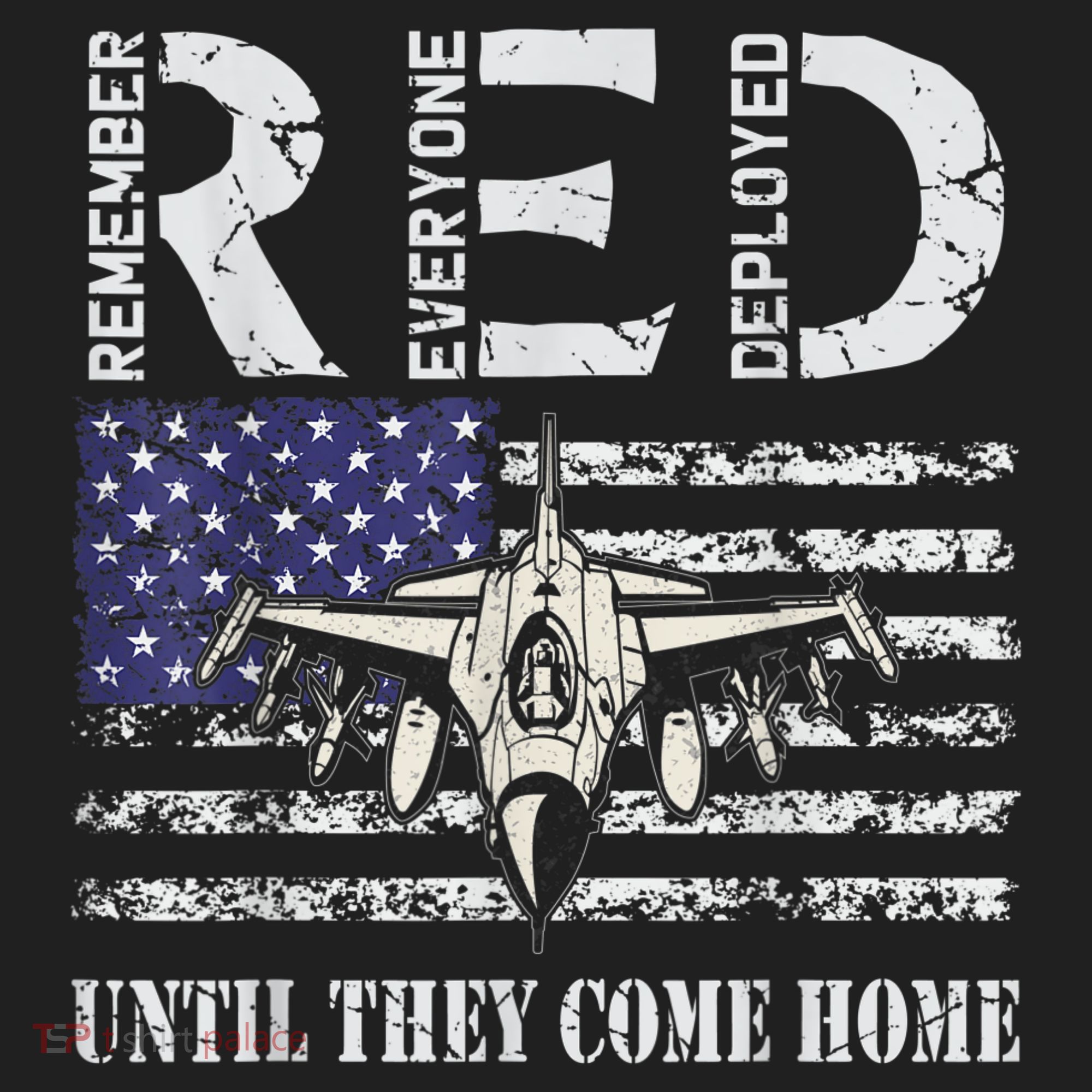RED Friday Military S Air Force USAF US Flag Veteran V.I.T. Fleece Crew Sweatshirt