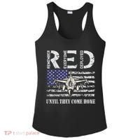 RED Friday Military S Air Force USAF US Flag Veteran Ladies PosiCharge Competitor Racerback Tank thumb 0