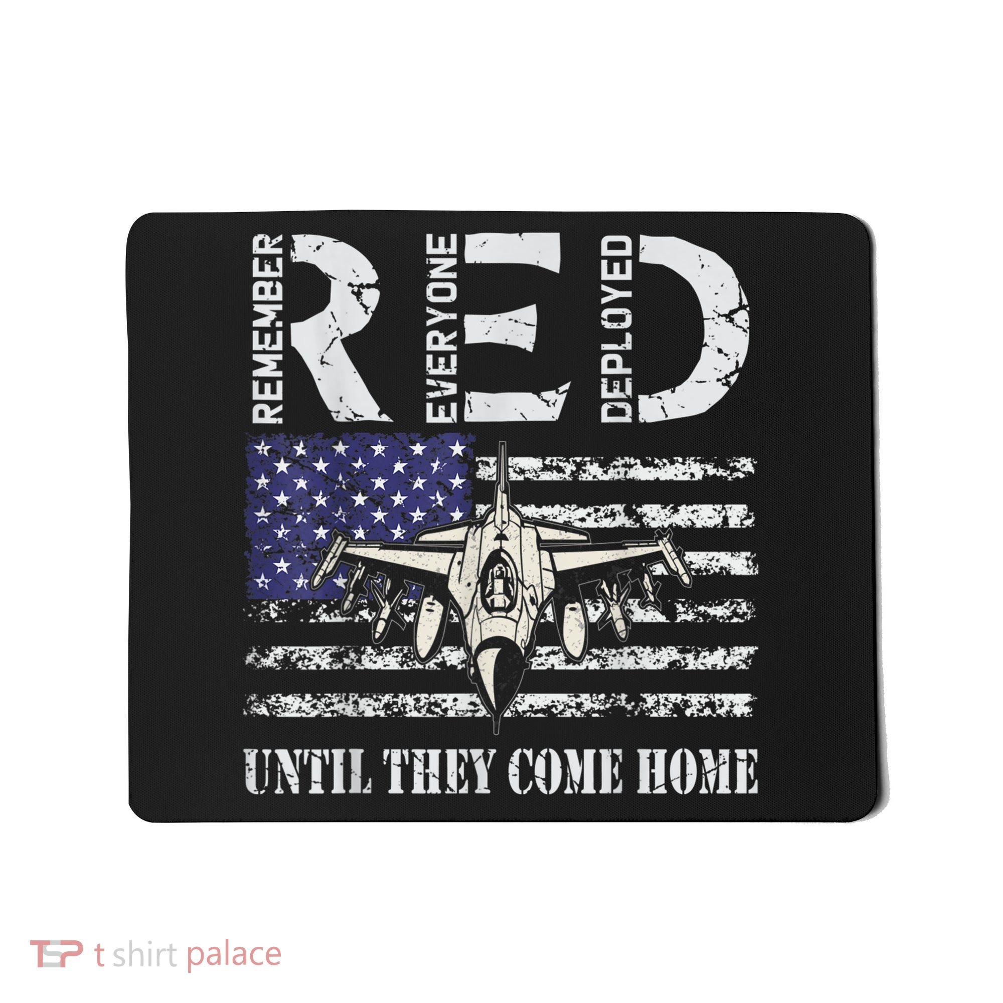 RED Friday Military S Air Force USAF US Flag Veteran Mousepad