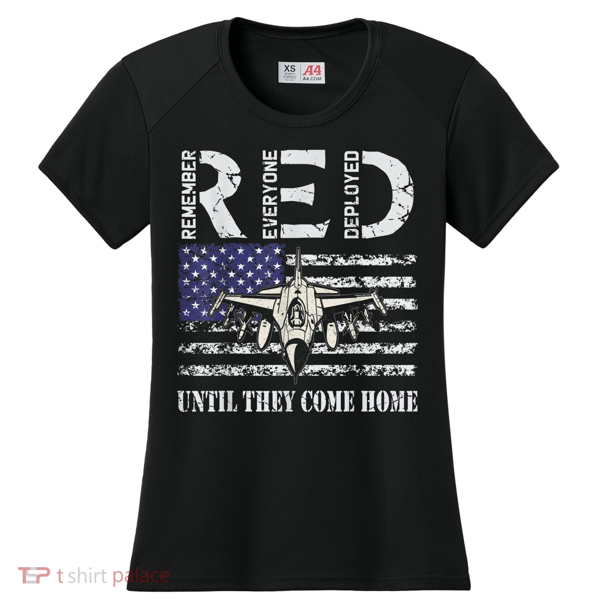 RED Friday Military S Air Force USAF US Flag Veteran Women's Cooling Performance Crew T-Shirt