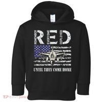RED Friday Military S Air Force USAF US Flag Veteran Toddler Hoodie thumb 0