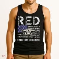 RED Friday Military S Air Force USAF US Flag Veteran Tank Top thumb 3