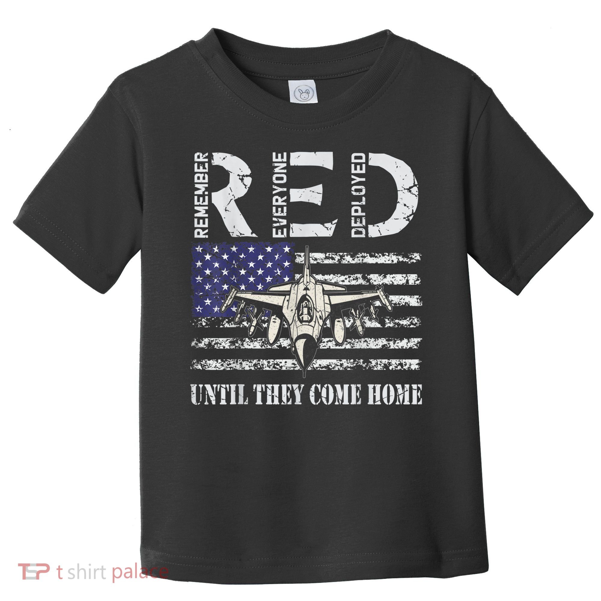 RED Friday Military S Air Force USAF US Flag Veteran Toddler T-Shirt